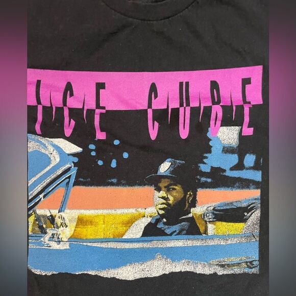 Ice Cube Graphic T-shirt Women Small Black Short Sleeve Music - Picture 2 of 5